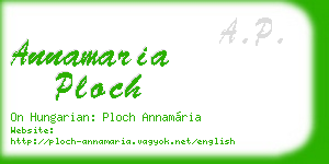 annamaria ploch business card